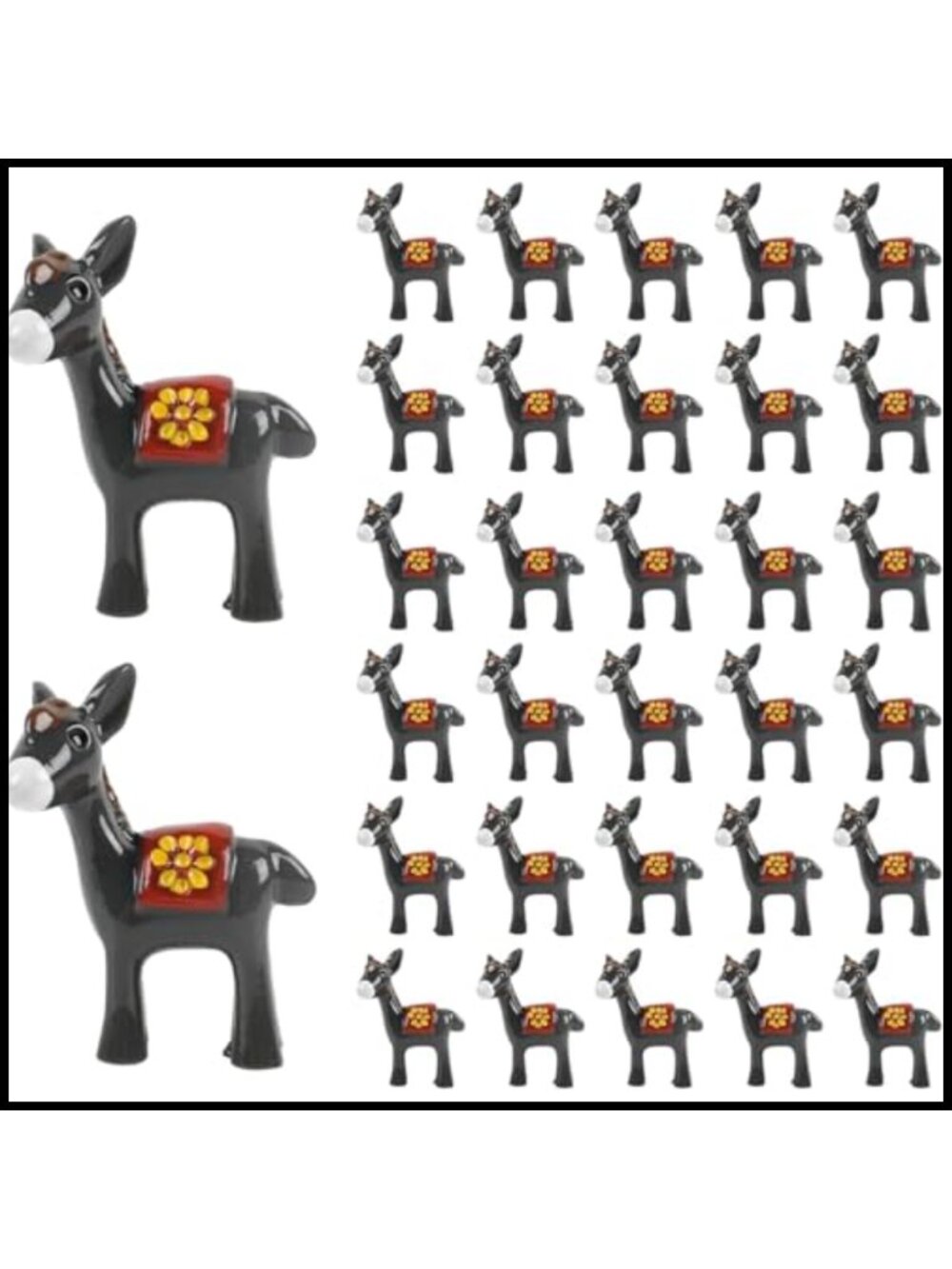Miniature Donkey Resin Figurines 30pc Fairy Garden DIY Craft Decor